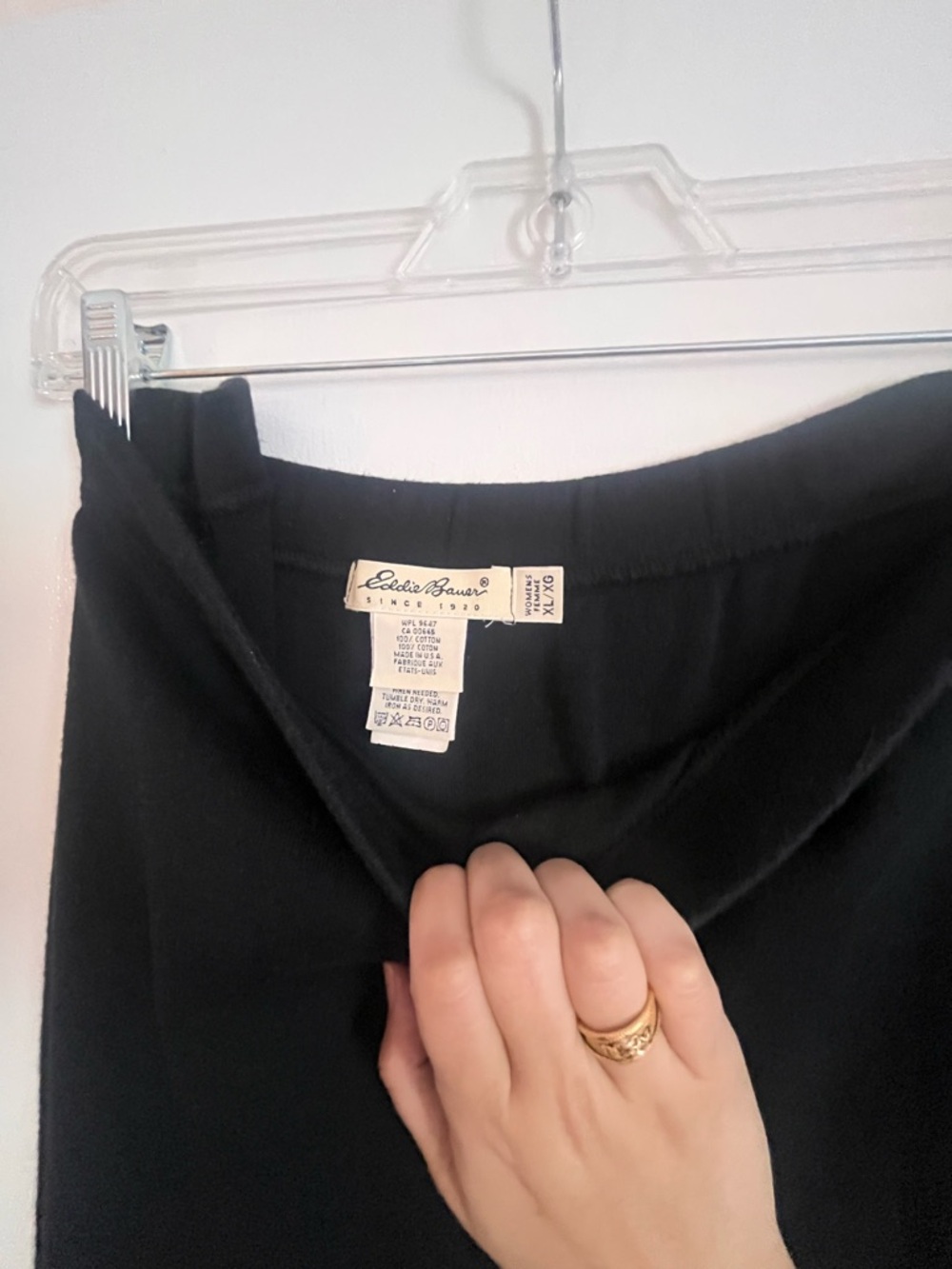 Vintage Eddie Bauer Black straight Skirt